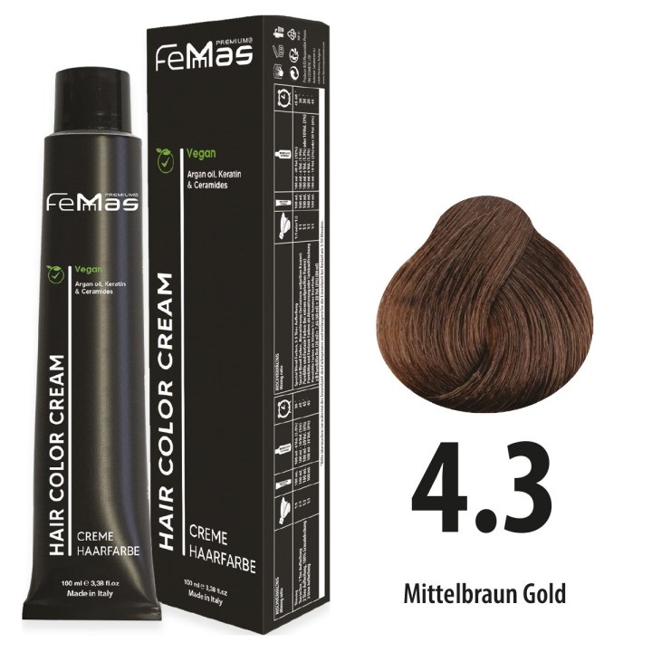 Femmas 4.3 – Mittelbraun Gold