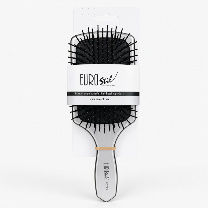 EUROStil Professional Haarbürste Silber 00793