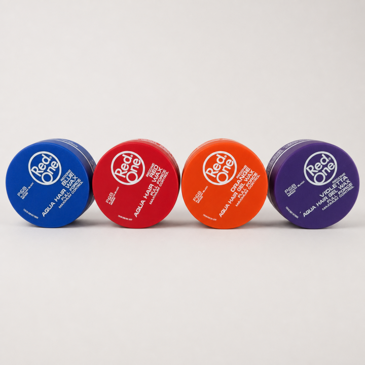 Red One Aqua Hair Wax – Blue, Red, Orange & Violet