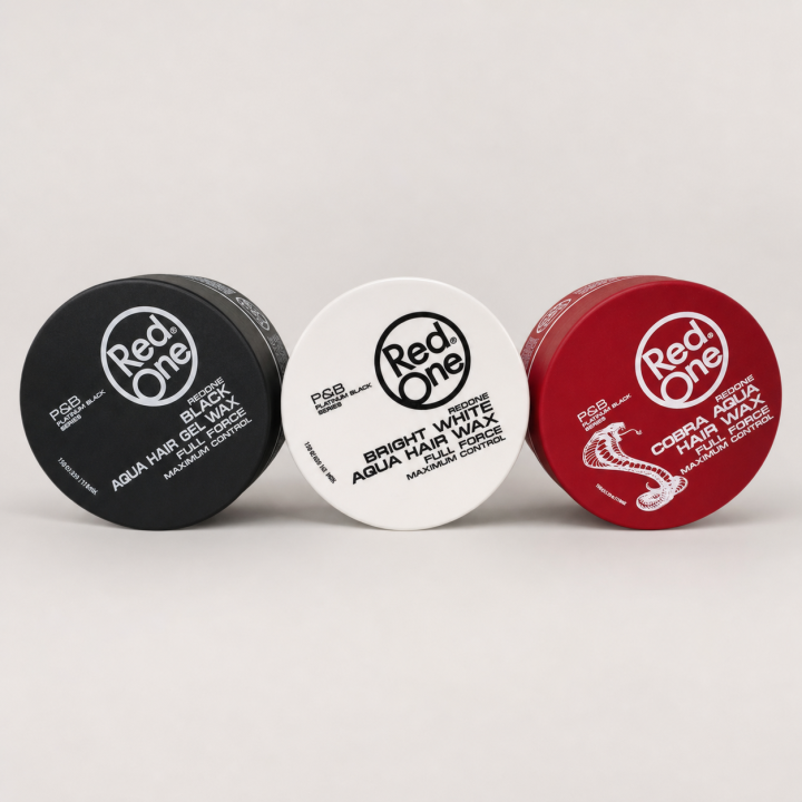Red One Aqua Hair Wax – Black, White & Cobra