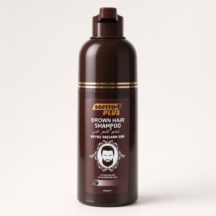 Softto Plus Brown Hair Shampoo – Braun 350 ml