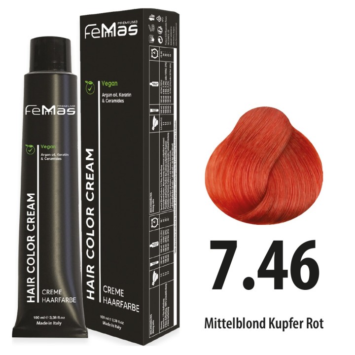 Femmas 7.46 – Mittelblond Kupfer Rot